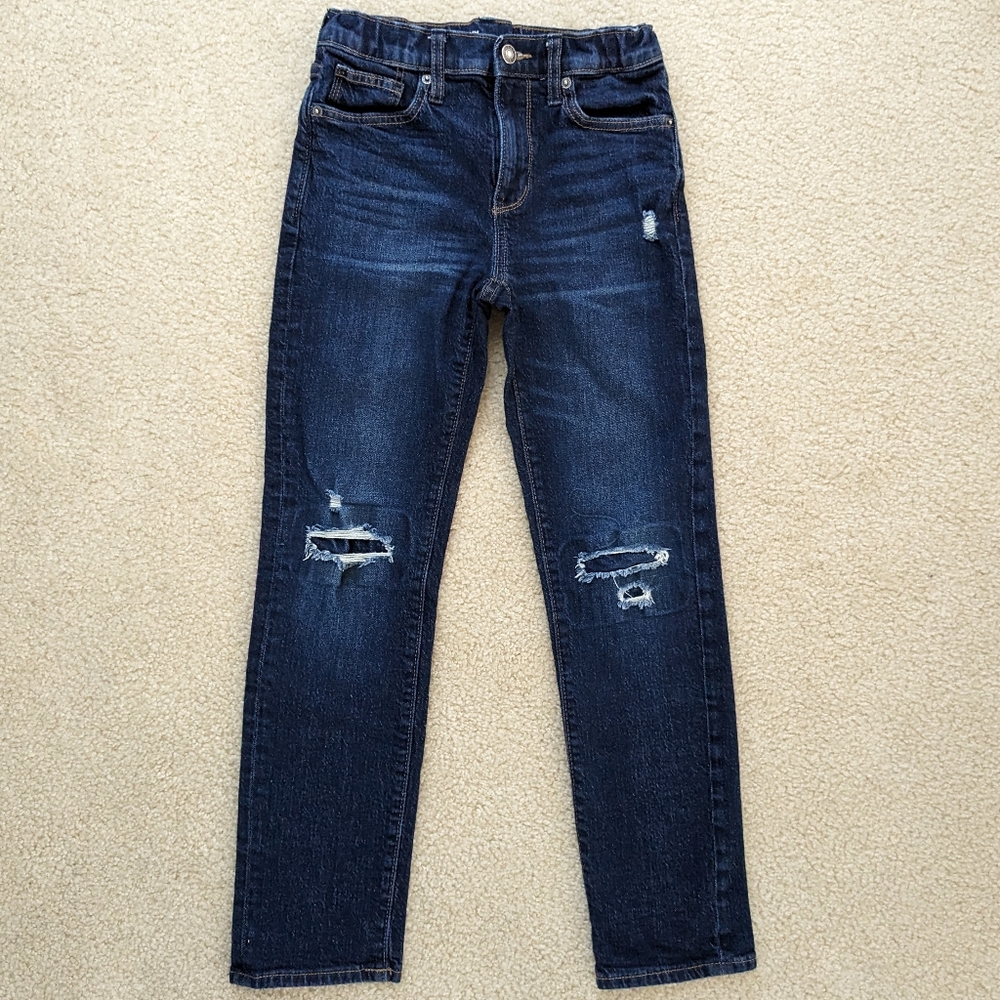 Big Boys Old Navy Slim Fit Distressed Jeans (Size 12)